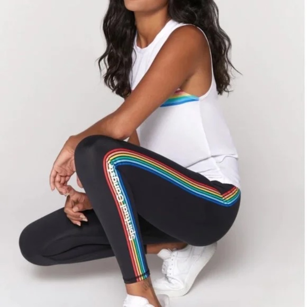 Spiritual Gangster Rainbow Eco Jersey Leggings